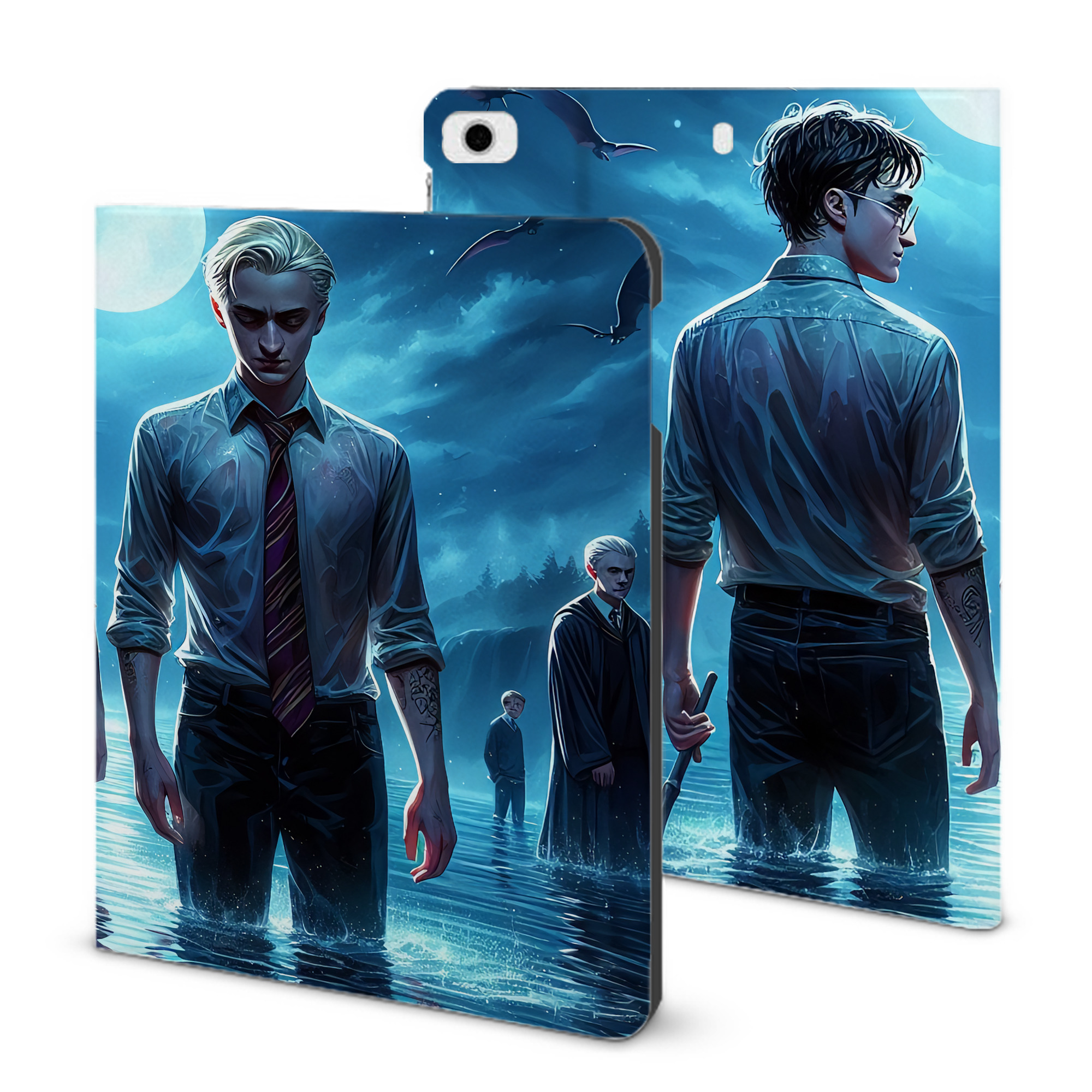 （画像用） Harry Potter ハリー・ポッターシリーズ IPad ケース ブック型 PUレザー TPU 耐衝撃 軽量 薄型 ペン収納なし 全面保護 IPad 各モデル対応